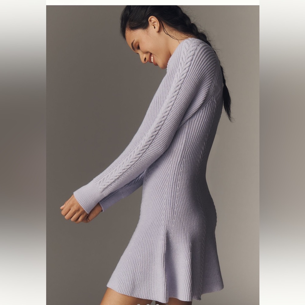 NWT Anthropologie Knit Skater Dress - Picture 4 of 8